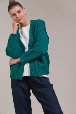 Katana Cardigan - Teal