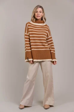 Katana Roll Neck Knit - Hazel