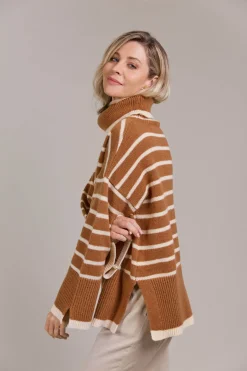 Katana Roll Neck Knit - Hazel