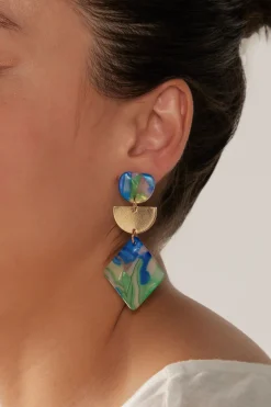 La Mer Drop Earring - Mint