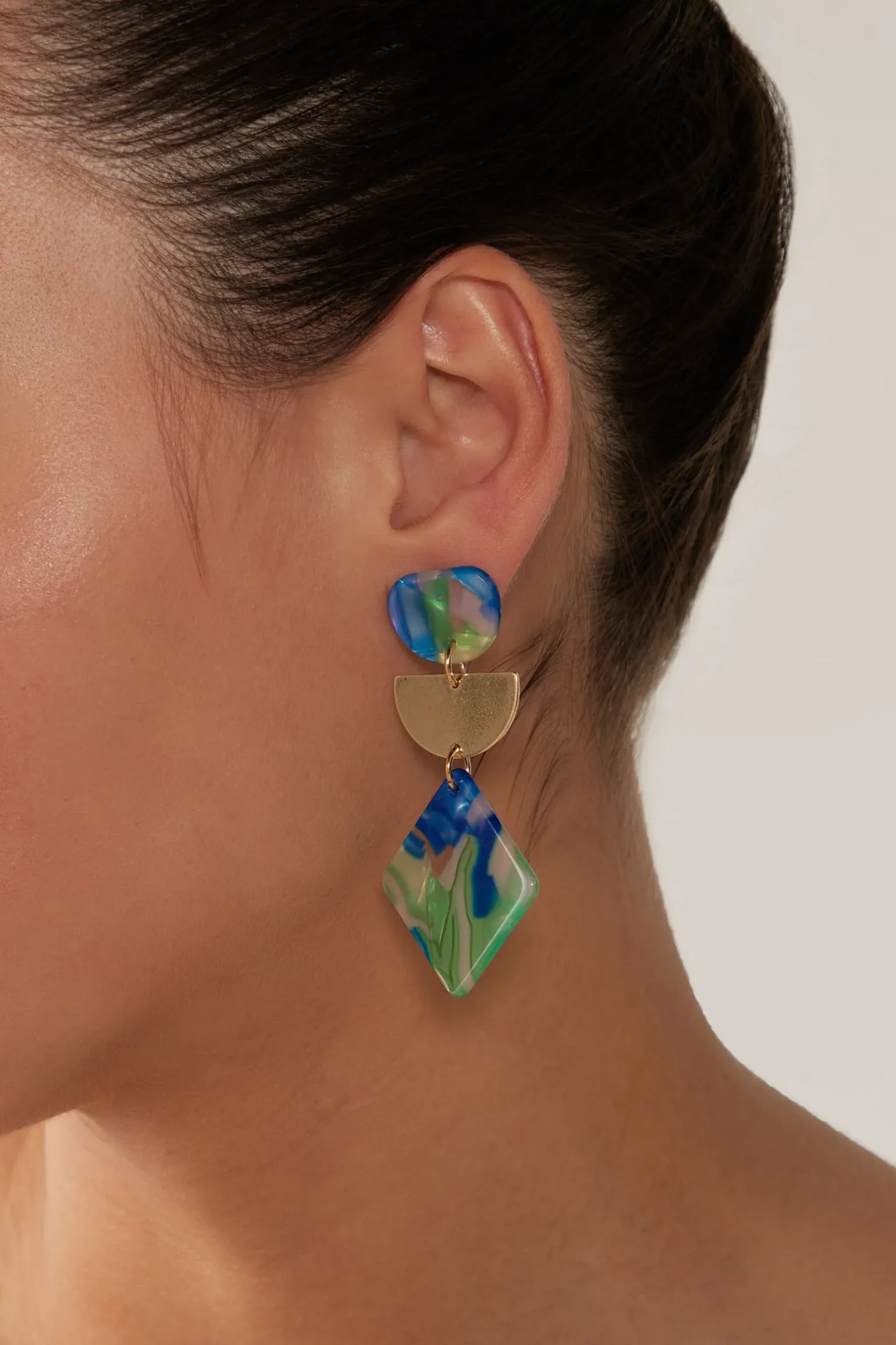 La Mer Drop Earring - Mint