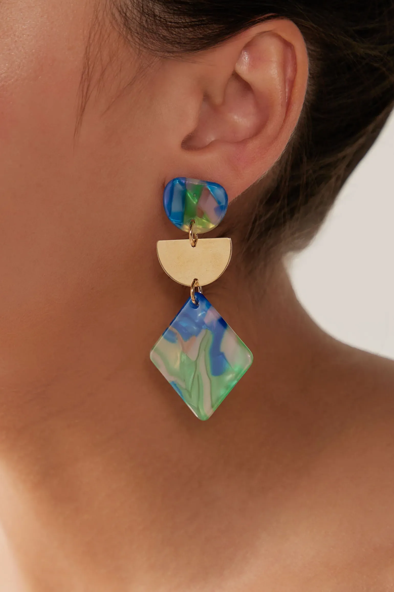 La Mer Drop Earring - Mint