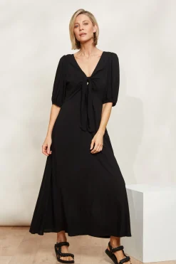 La Mer Tie Dress - Sable