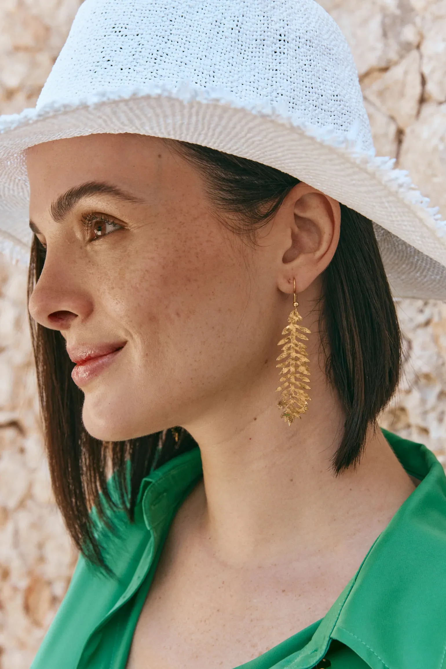 La Plage Earring - Gold Leaf