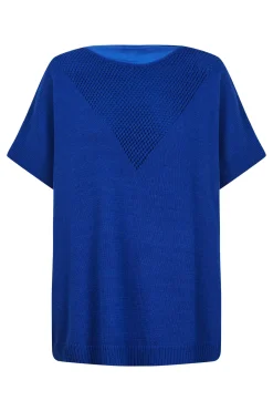 La Sable Knit Top - Cobalt