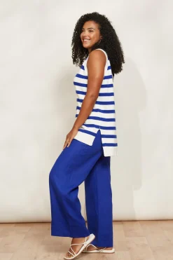 La Sable Knit Vest - Cobalt