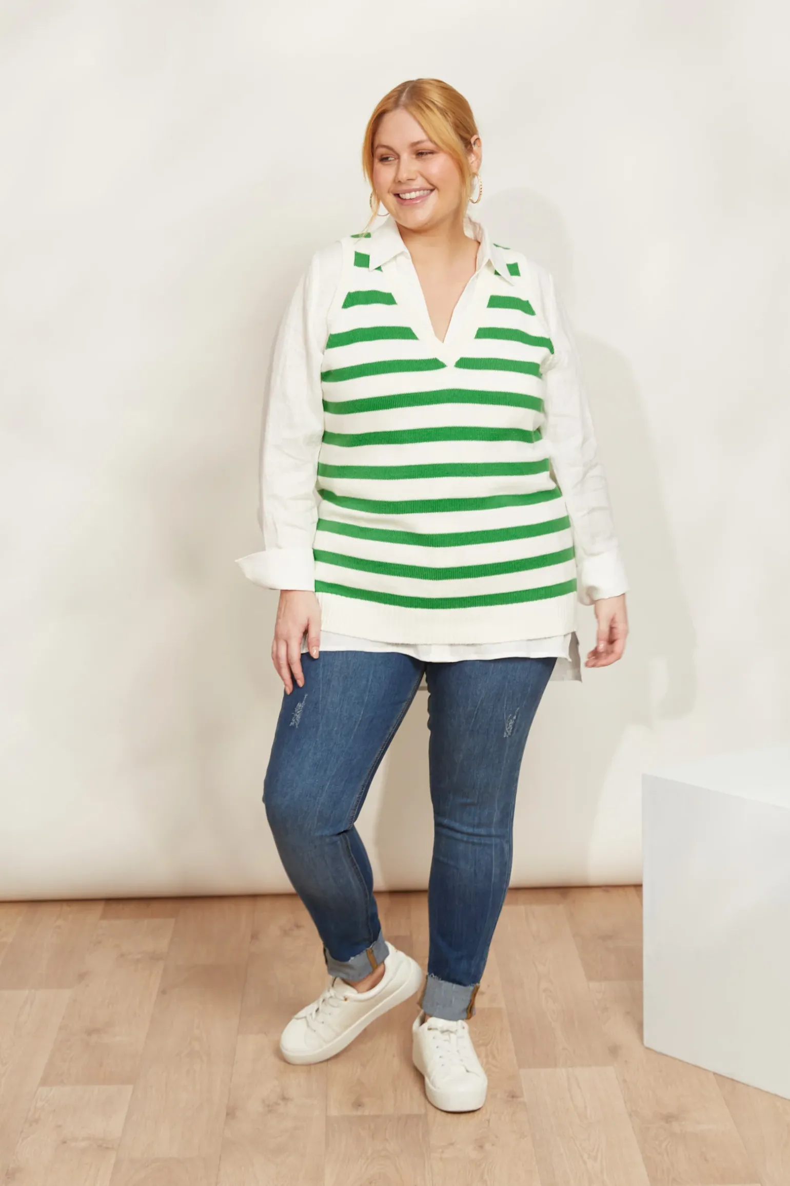 La Sable Knit Vest - Emerald