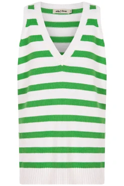 La Sable Knit Vest - Emerald