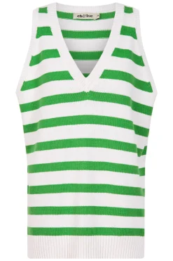 La Sable Knit Vest - Emerald