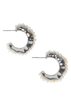 La Vida Pearl Earring - Silver Pearl