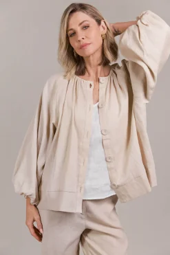 Laax Button Blouse - Ecru