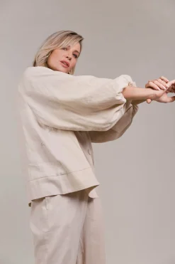 Laax Button Blouse - Ecru