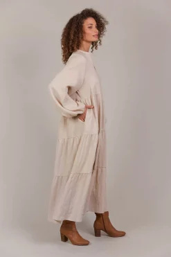 Laax Maxi Dress - Ecru
