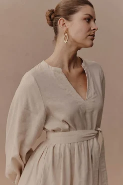 Laax Maxi Dress - Ecru