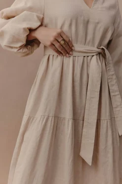 Laax Maxi Dress - Ecru