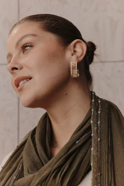 Laax Metal Earring - Curve