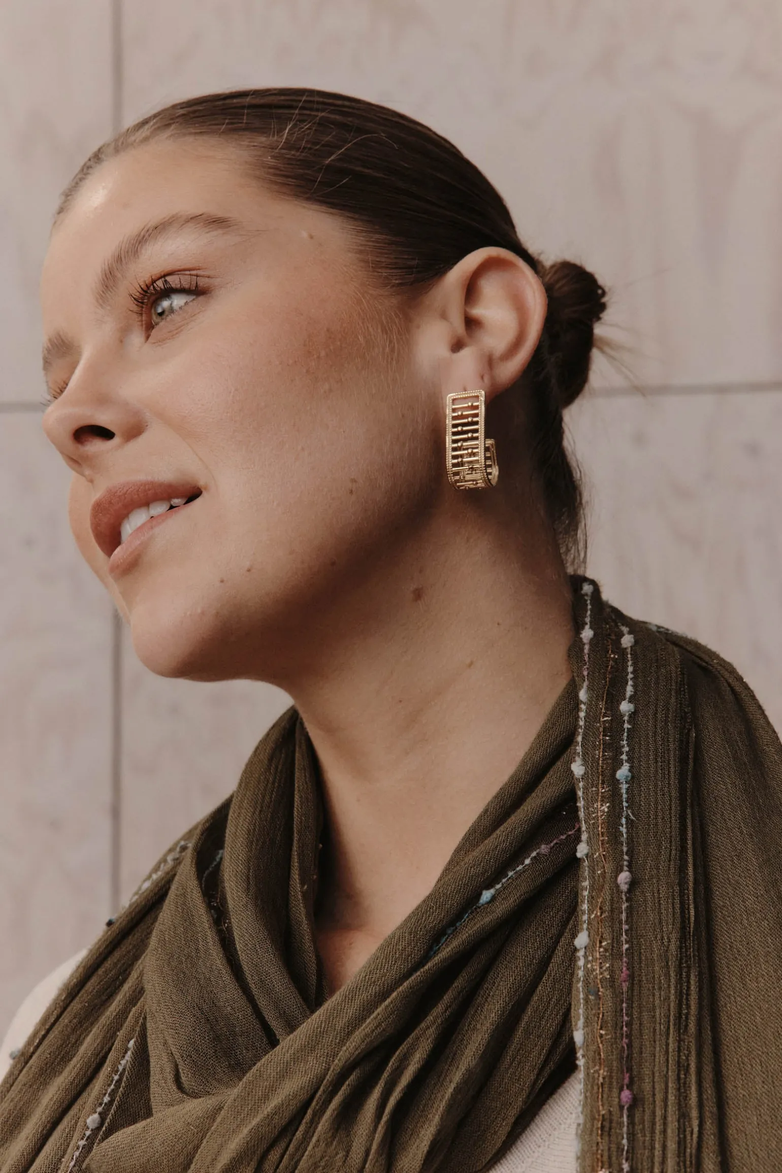 Laax Metal Earring - Curve