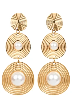 Laax Pearl Earring - Swirl