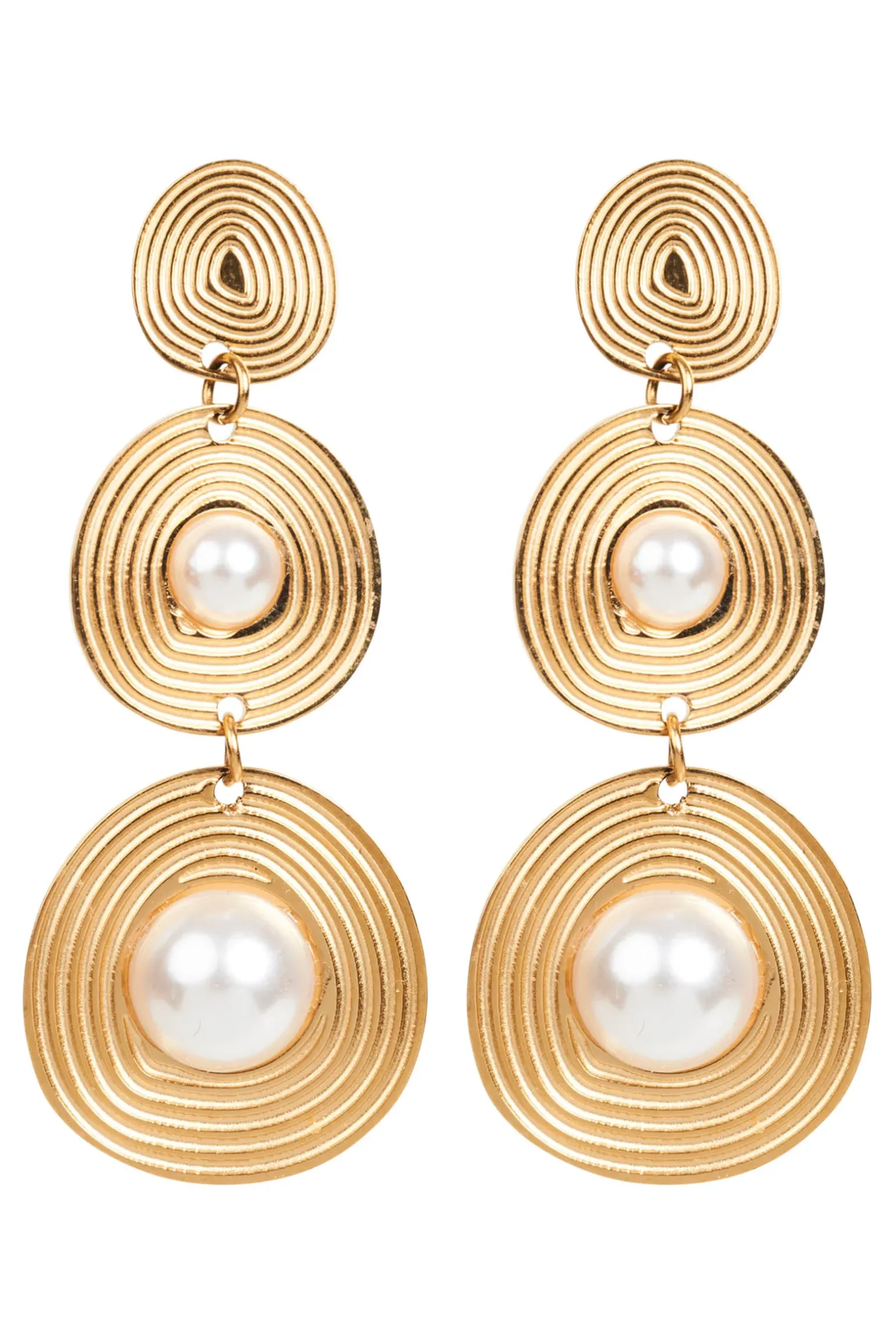 Laax Pearl Earring - Swirl