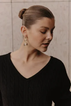 Laax Pearl Earring - Swirl