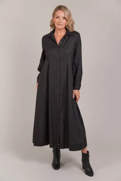 Laax Shirt Dress - Black