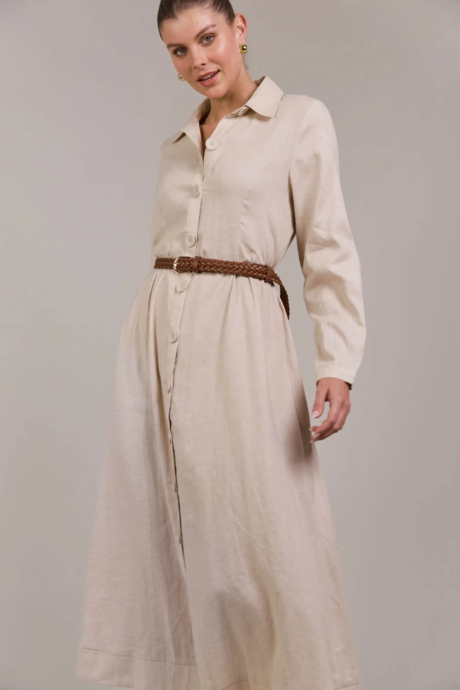 Laax Shirt Dress - Ecru