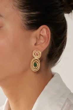 Le Soleil Earring - Emerald