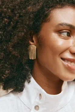 Lujo Drop Earring - Gold