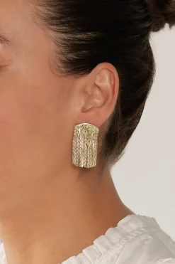 Lujo Drop Earring - Gold