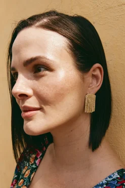 Lujo Drop Earring - Gold