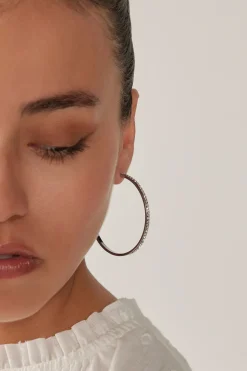 Lujo Hoop Earring - Silver