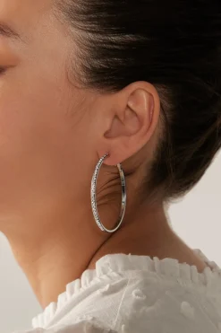 Lujo Hoop Earring - Silver
