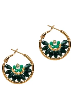 Manta Round Earring - Teal