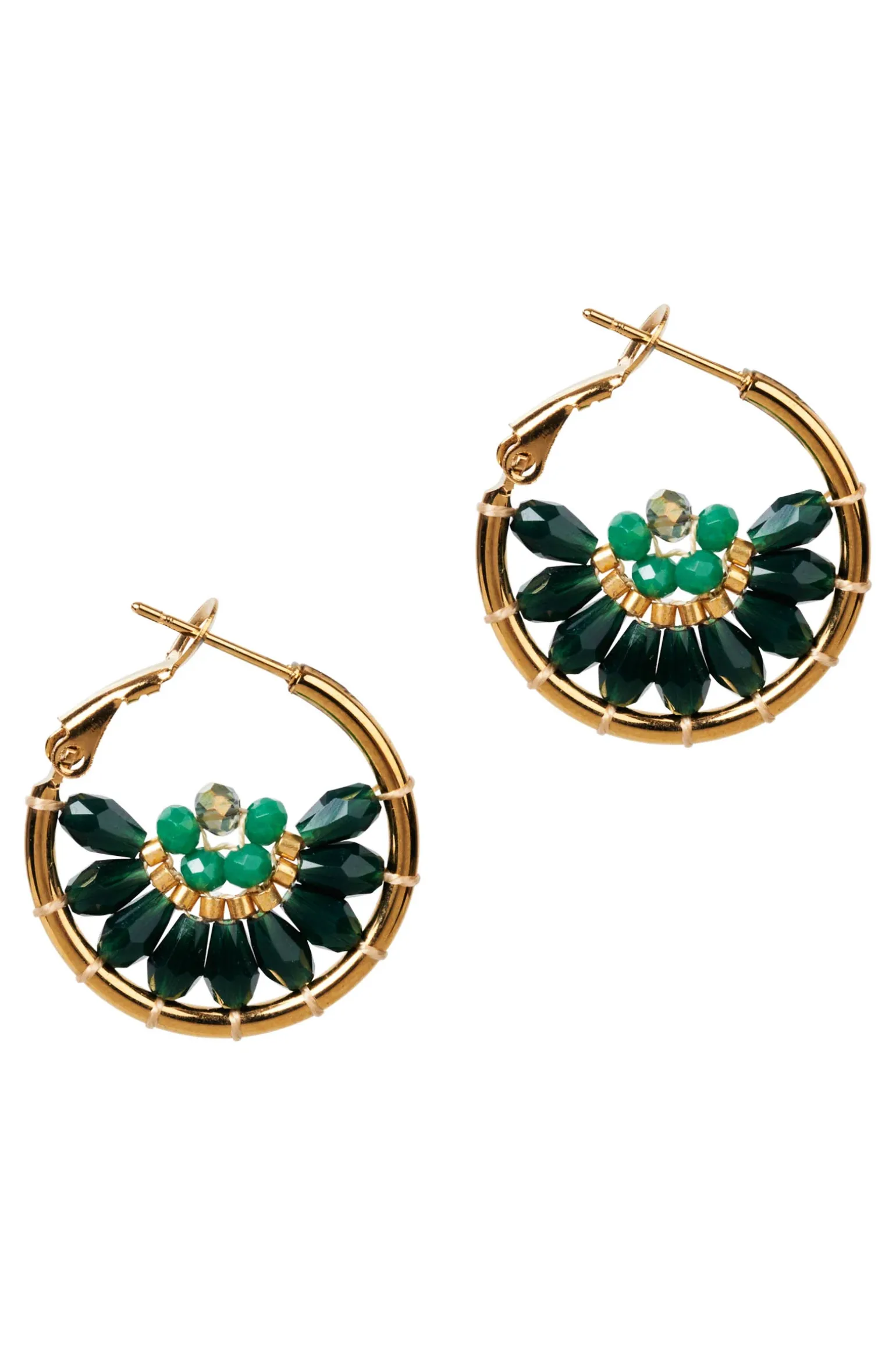 Manta Round Earring - Teal