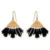 Manta Tassel Earring - Black