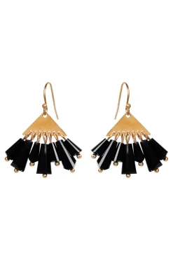 Manta Tassel Earring - Black