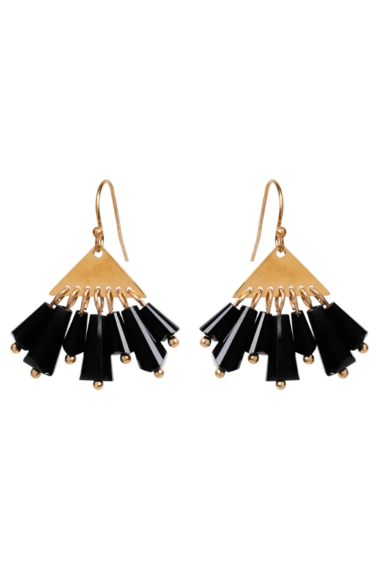 Manta Tassel Earring - Black