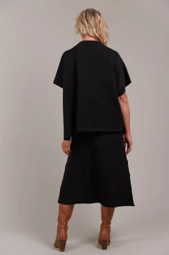 Masa Knit Poncho - Black