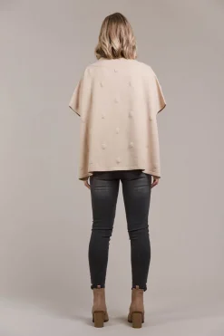 Masa Knit Poncho - Ecru
