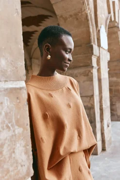Masa Knit Poncho - Hazel