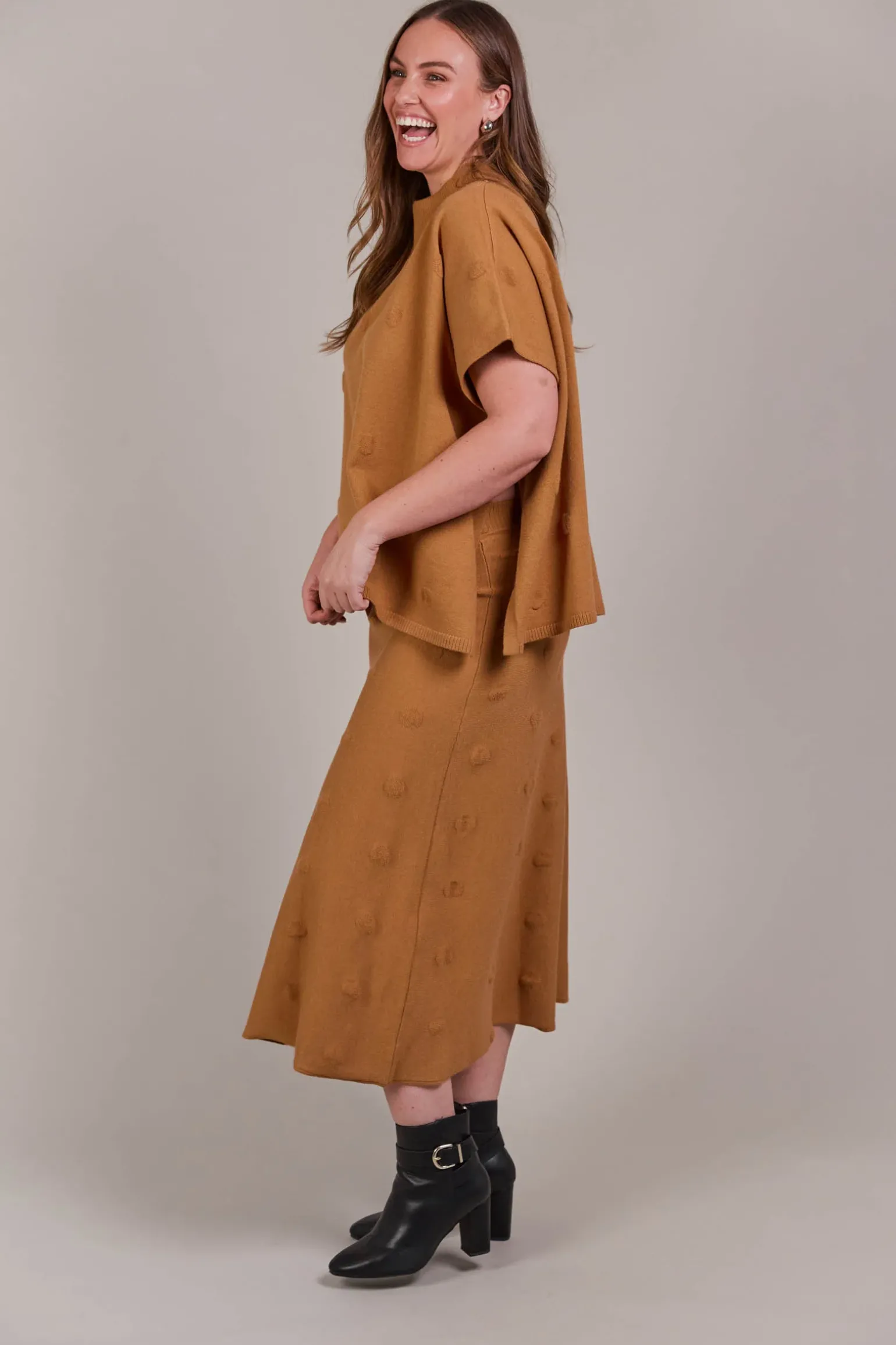 Masa Knit Poncho - Hazel