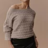 Merano Cable Knit - Flax