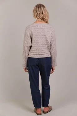 Merano Cable Knit - Flax