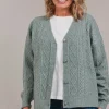 Merano Crop Cardigan - Jasper