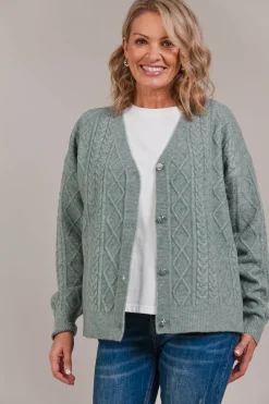 Merano Crop Cardigan - Jasper