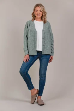 Merano Crop Cardigan - Jasper