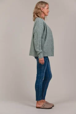 Merano Crop Cardigan - Jasper