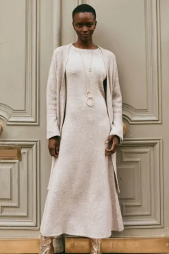 Merano Knit Dress - Flax