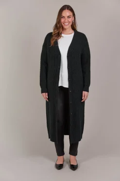 Merano Maxi Cardigan - Char