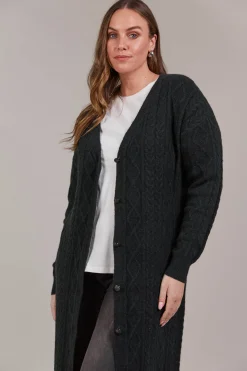 Merano Maxi Cardigan - Char